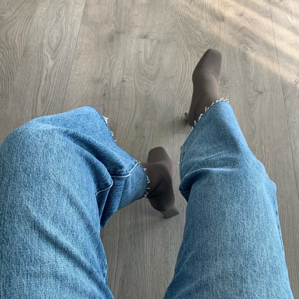 Aldo Brown Sock Ankle Booties - Picture 2 of 5